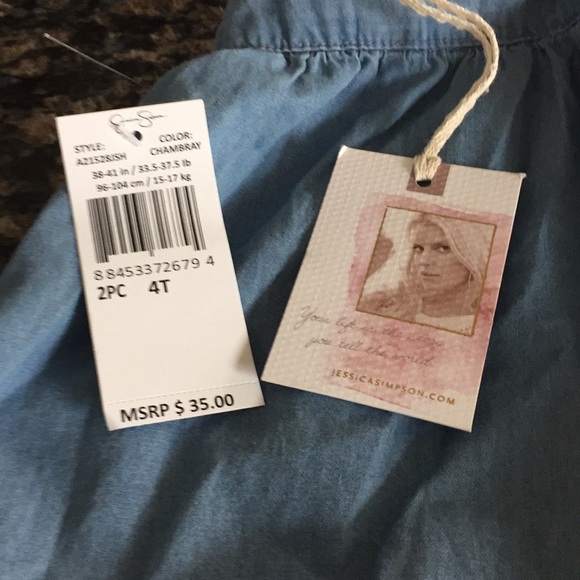 GIRLS JESSiCA SIMPSON DRESS & HEADBAND SET NWT - Picture 3 of 6